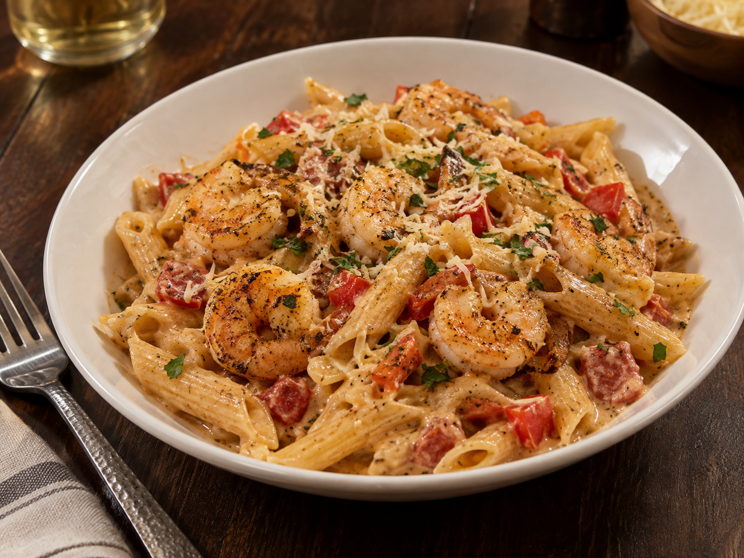 One-Pot Creamy Cajun Shrimp Pasta