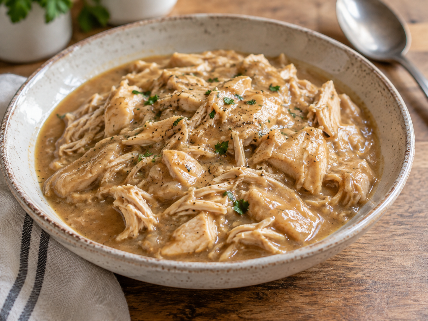 Slow Cooker Chicken and Gravy