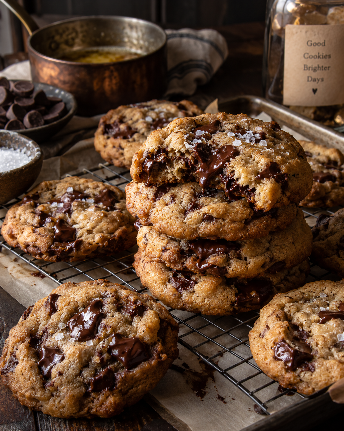 Chewy Brown Butter Chocolate Chip Cookies