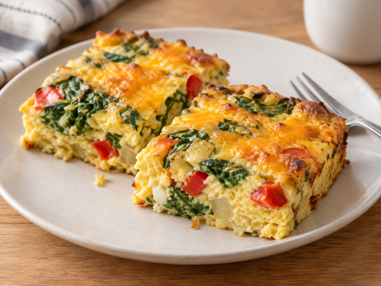 High-Protein Cottage Cheese Egg Breakfast Bake