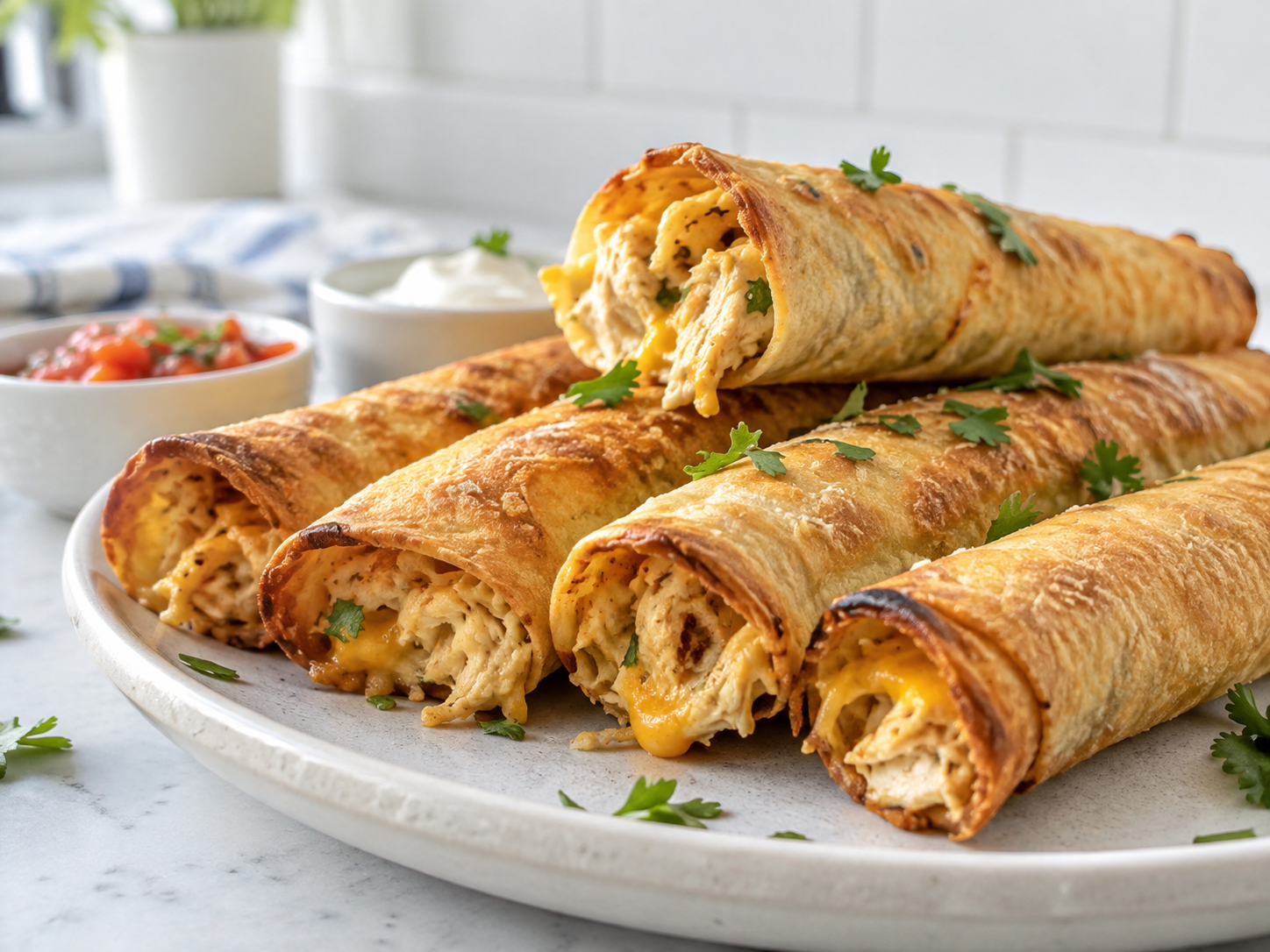 Air Fryer Chicken Taquitos