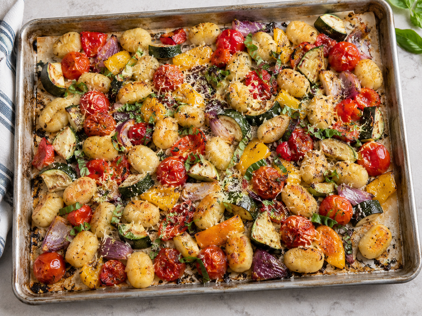 Sheet-Pan Parmesan Gnocchi with Roasted Vegetables