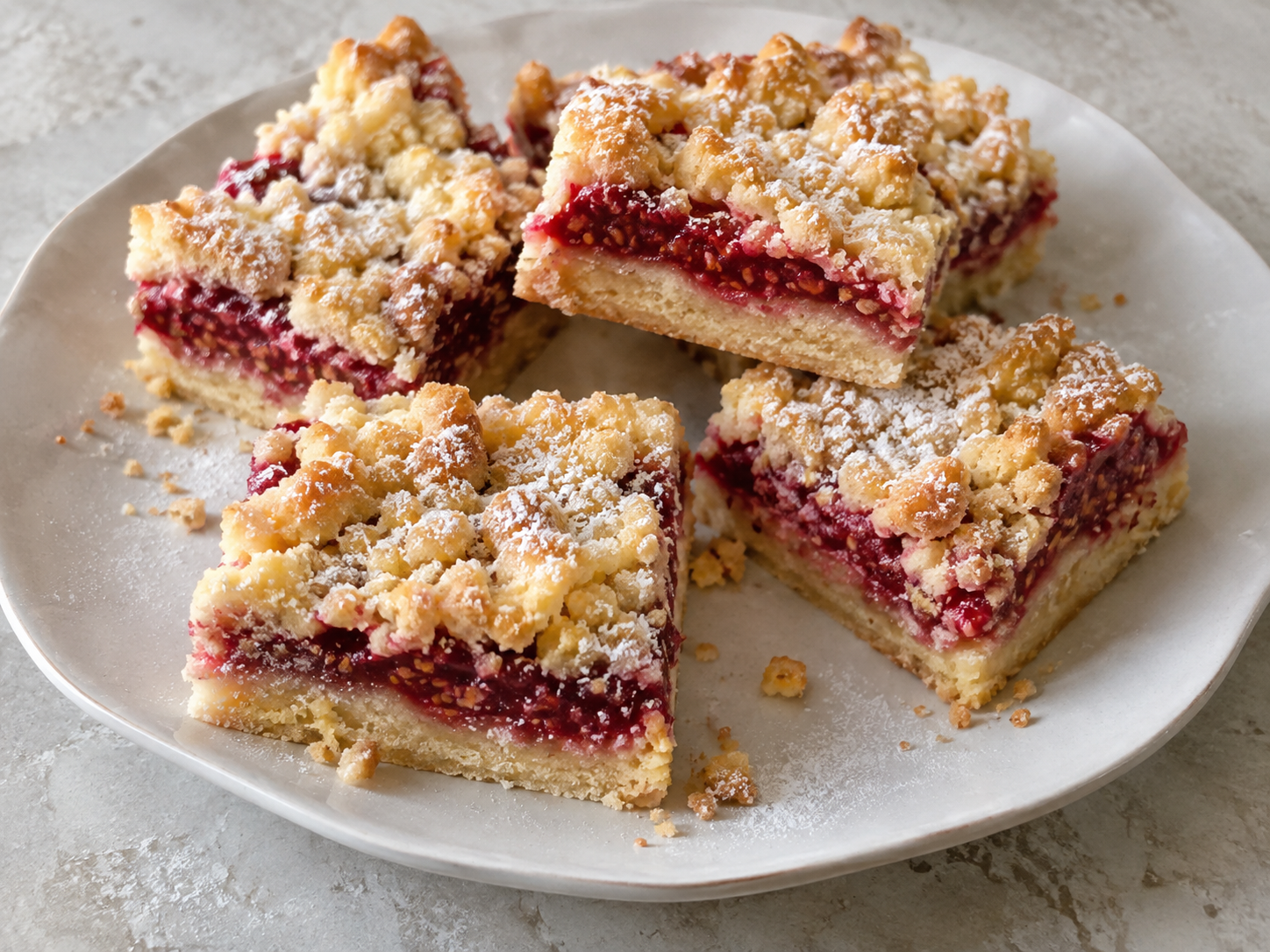 Lemon Raspberry Crumb Bars