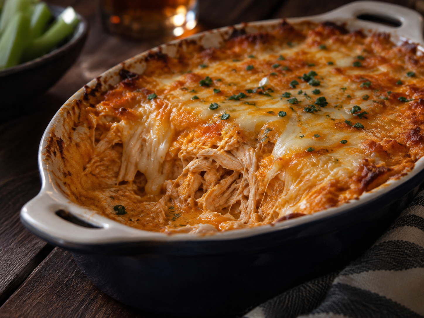 Baked Buffalo Chicken Dip
