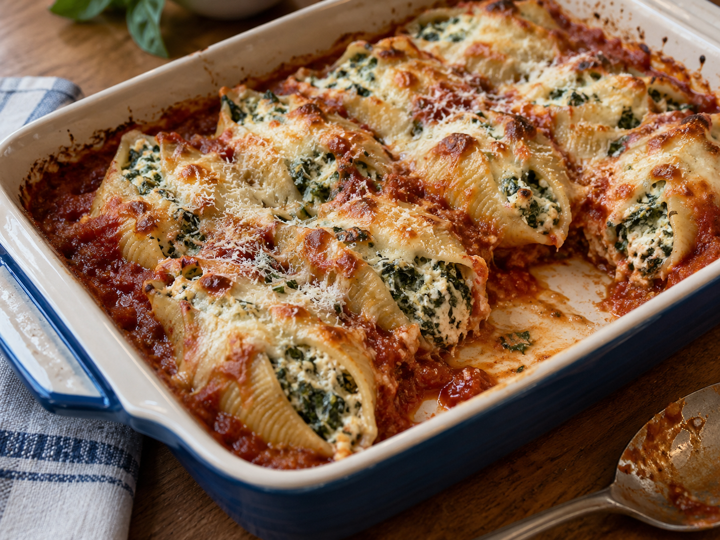 Spinach Ricotta Stuffed Shells